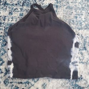 Athletic tie dye crop top